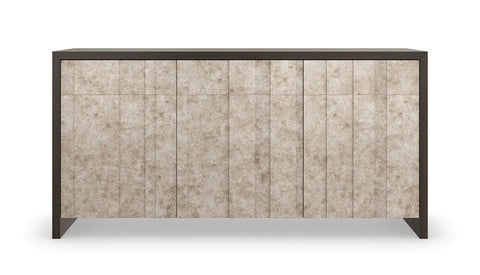 Contemporary Quiet Luxury Two-tone Bar Cabinet