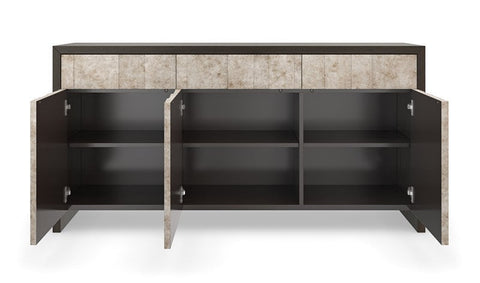 Contemporary Quiet Luxury Two-tone Bar Cabinet