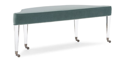 Timeless Minimalist Upholstered Lounge Bench with Tapered Legs