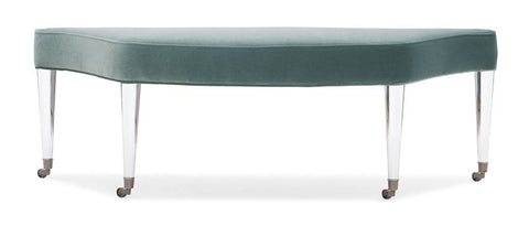 Timeless Minimalist Upholstered Lounge Bench with Tapered Legs