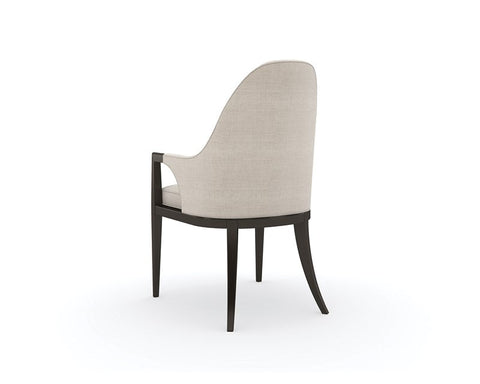 Timeless Minimalist Fauteuil with Fixed Slope Arms Armchair