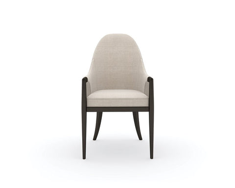 Timeless Minimalist Fauteuil with Fixed Slope Arms Armchair