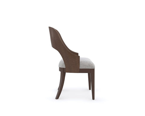 Timeless Minimalist Contemporary Barrel Back Dining Side Chair