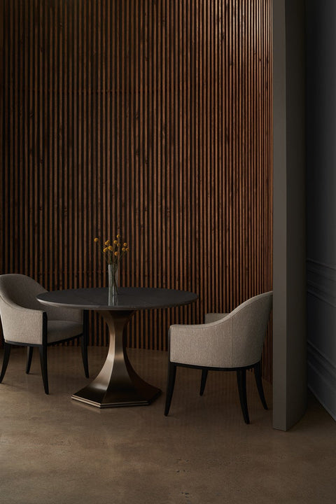 Timeless Minimalist Contemporary Barrel Dining Armchair
