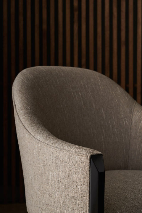 Timeless Minimalist Contemporary Barrel Dining Armchair