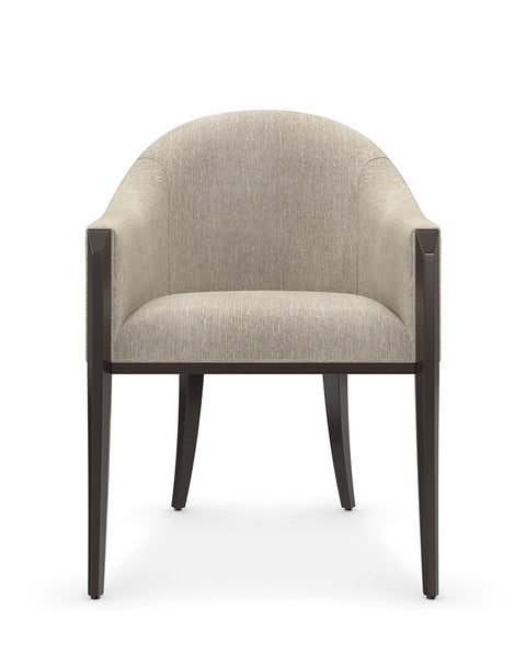 Timeless Minimalist Contemporary Barrel Dining Armchair