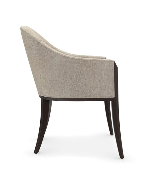 Timeless Minimalist Contemporary Barrel Dining Armchair