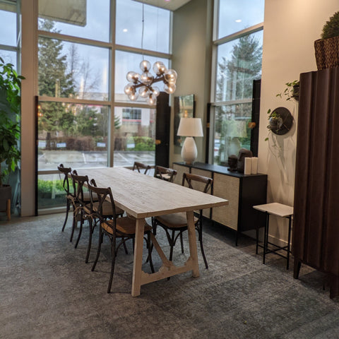 Timeless Minimalist Industrial Dining Side Chair with Cross Back