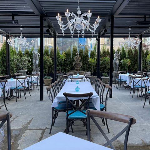 Timeless Minimalist Industrial Dining Side Chair with Removable Cushions