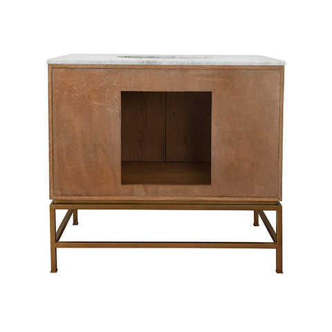 Worlds Away Clifford Mid Century Freestanding Bathroom Vanity