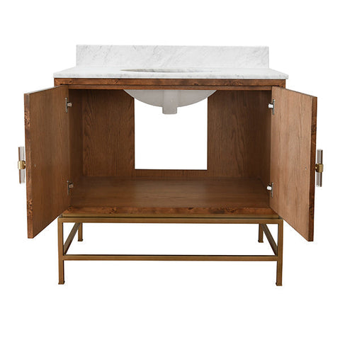Worlds Away Clifford Mid Century Freestanding Bathroom Vanity