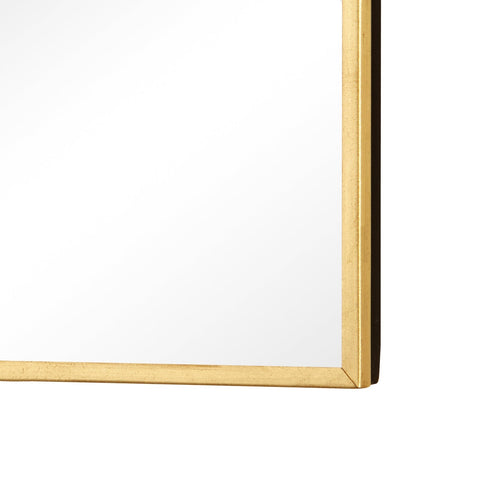 Minimalist Brass Accent Mirror for Contemporary Living Room
