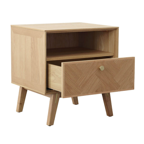 LH Imports Colton Scandinavian Square Nightstand
