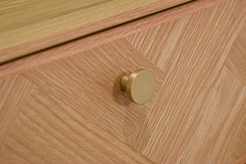 Colton Mid Century Double Dresser with Knob Handles