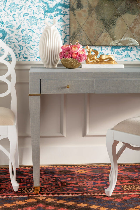 Villa & House Modern Writing Desk with Block Frame