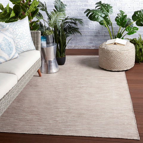 Coastal Neutrals Heathered Area Rug in Taupe - Rectangle