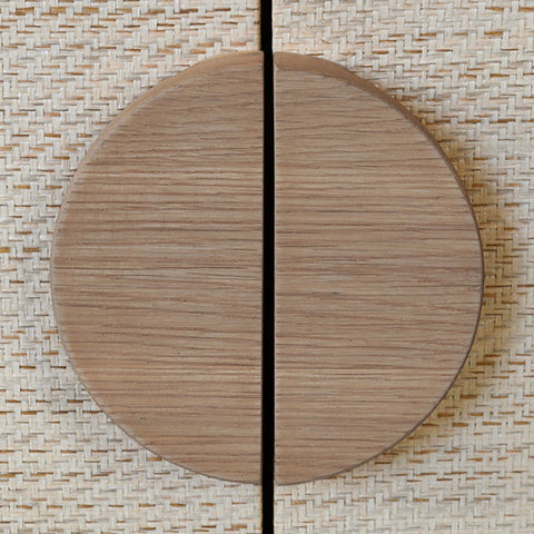 Contemporary Scandinavian Cerused Oak Buffet Cabinet