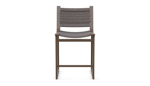 Modern Outdoor Living & Garden Bar Stool with Slat Back
