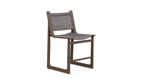Outdoor Living & Garden Modern Bronze Slat Counter Stool