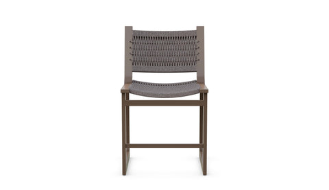 Outdoor Living & Garden Modern Bronze Slat Counter Stool