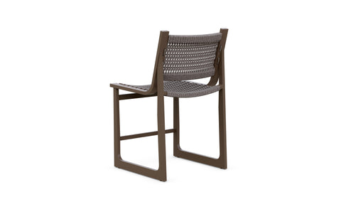 Outdoor Living & Garden Modern Bronze Slat Counter Stool