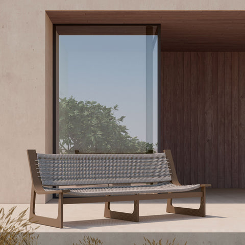 Cozumel Modern Lawn & Garden Standard Sofa