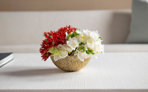 Decorating Essentials Organic Abstract Handcrafted Bowl Vase