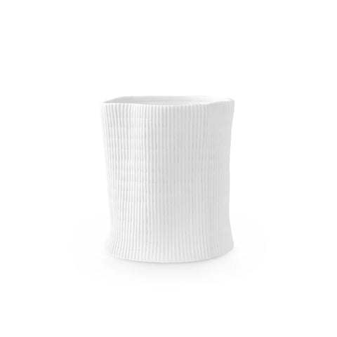 Modern Minimalist Porcelain Cachepot for Balcony Planter