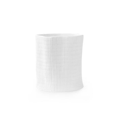 Modern Minimalist Porcelain Cachepot for Balcony Planter