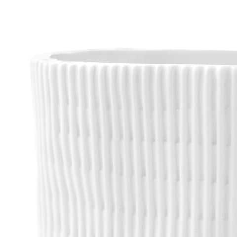 Modern Minimalist Porcelain Cachepot for Balcony Planter