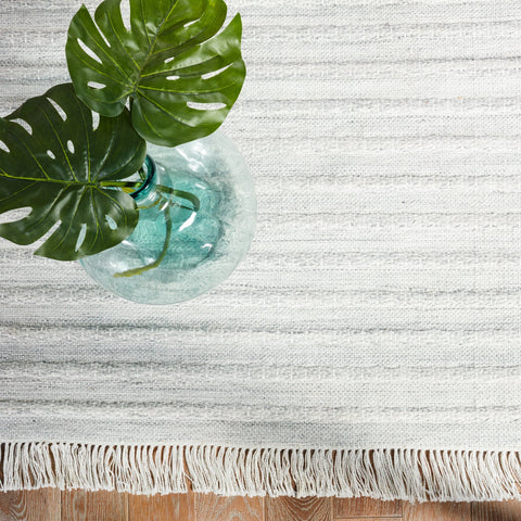Bohemian Stripe Fringed Runner for Contemporary Spaces - Rectangle
