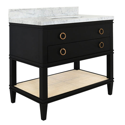 Worlds Away Cutler Contemporary Freestanding Bathroom Vanity