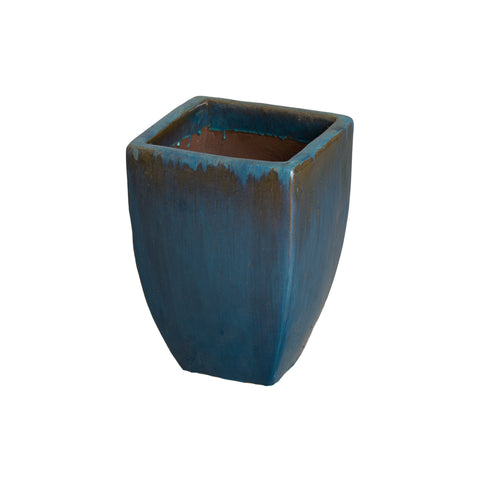 Outdoor Living & Garden Glossy Ceramic Planter Contemporary Style