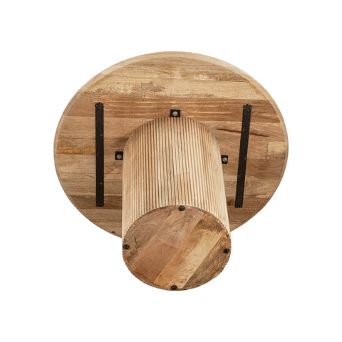 Timeless Minimalist Tulip Dining Table with Fluted Drum Base