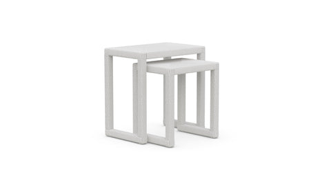 Azzurro Living Outdoor Living & Garden Contemporary Rattan Nesting Table