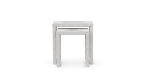 Azzurro Living Outdoor Living & Garden Contemporary Rattan Nesting Table