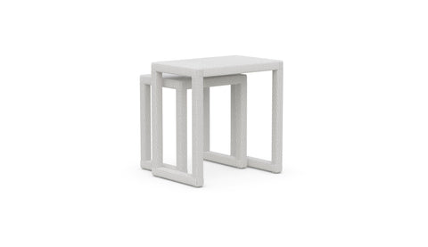 Azzurro Living Outdoor Living & Garden Contemporary Rattan Nesting Table