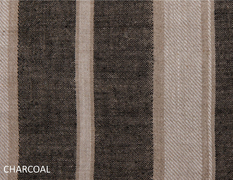 Camp Organic Woven Stripe Linen Throw