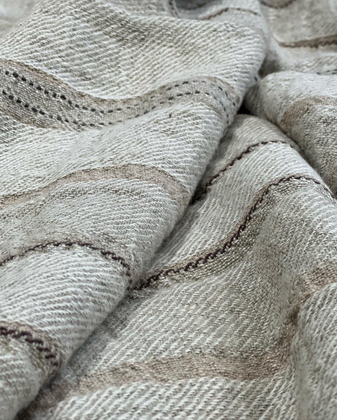 Camp Organic Stripe Linen Blanket