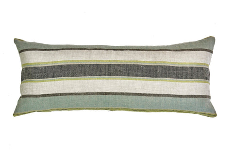 Camp Organic Stripe Linen Blanket
