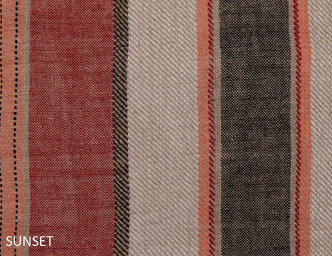 Camp Organic Stripe Linen Blanket