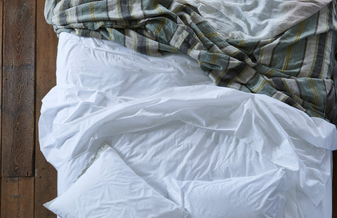 Camp Organic Stripe Linen Blanket