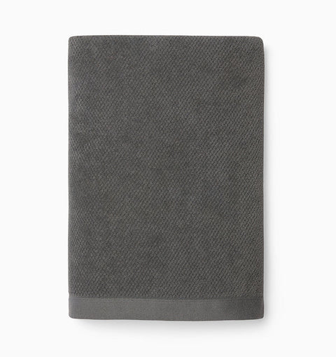 Herringbone Textured Hand Towel with Diamond Weave