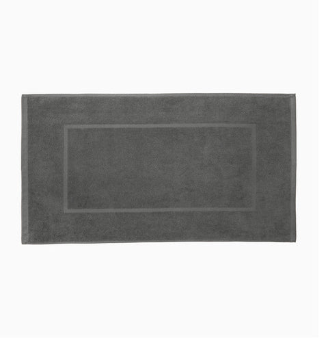 Sferra Minimalist Timeless Bath Rug with Charcoal Border - Rectangle - 30 x 18