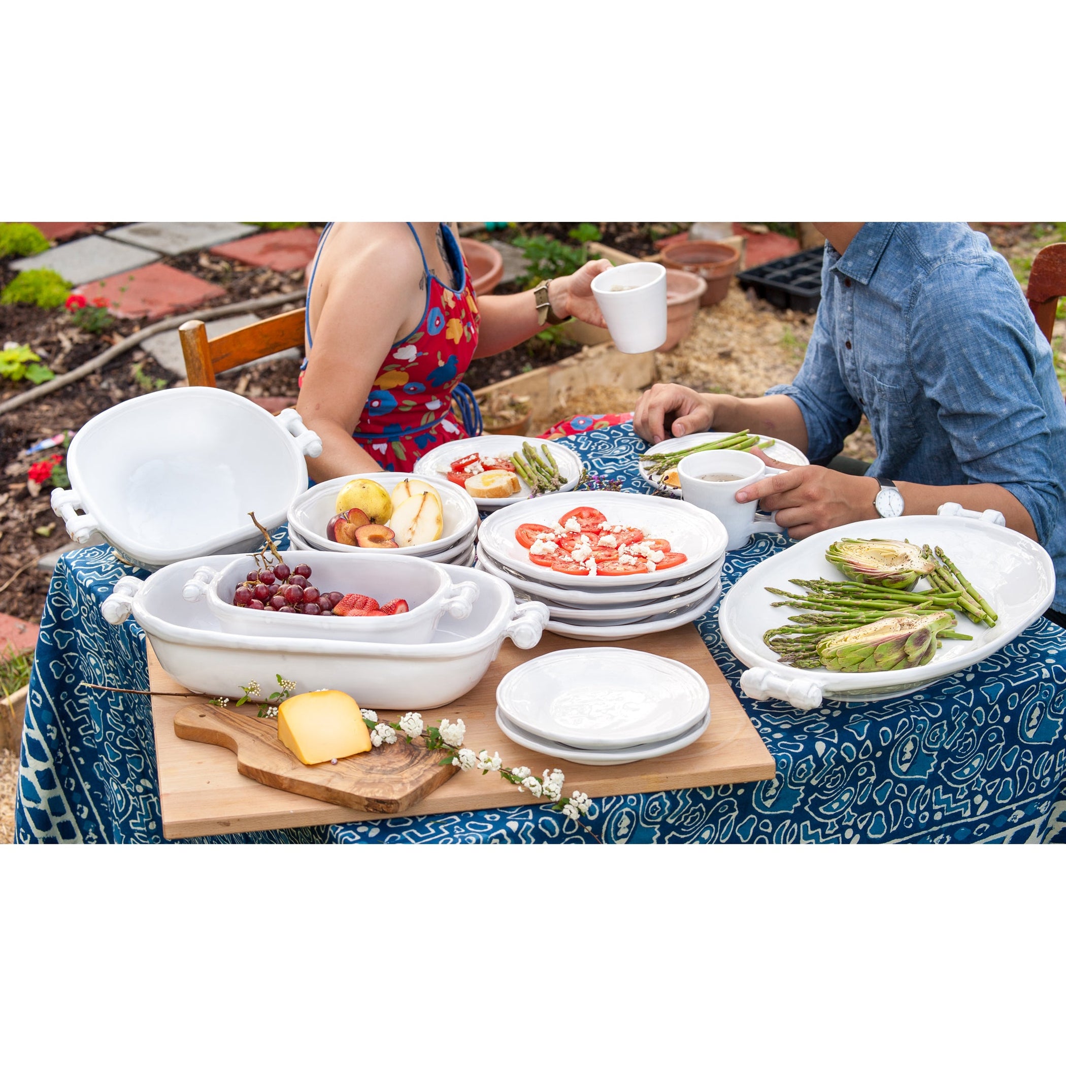 Casa Bianca Platter, Oval Shape, Large - Circa