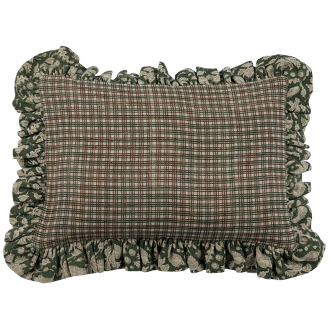 Filling Spaces Artful Traditionalist Handcrafted Ruffled Boudoir Pillow - 18 x 18 - 20 x 20 - 22 x 22 - 24 x 24 - 26X 26 - 14 x 20 - 14 x 40 - 18 x 40 - 16 x 50