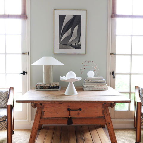 Loie Modern Handcrafted Conical Accent Table Lamp