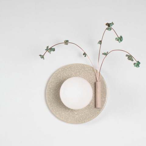 Ikebana Minimalist Organic Handcrafted Sconce Wall Light
