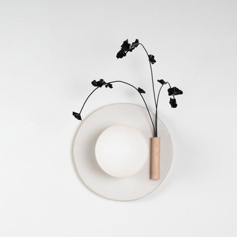 Ikebana Minimalist Organic Handcrafted Sconce Wall Light