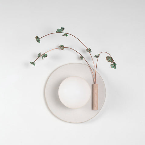Ikebana Minimalist Organic Handcrafted Sconce Wall Light